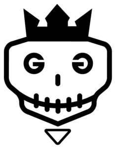 gg skull logo graphics guys white skull logo