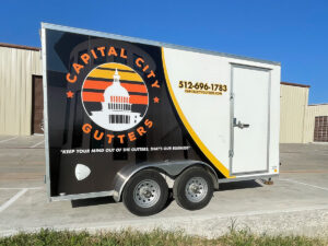 vinyl trailer wrap graphics guys austin texas dripping springs capital city